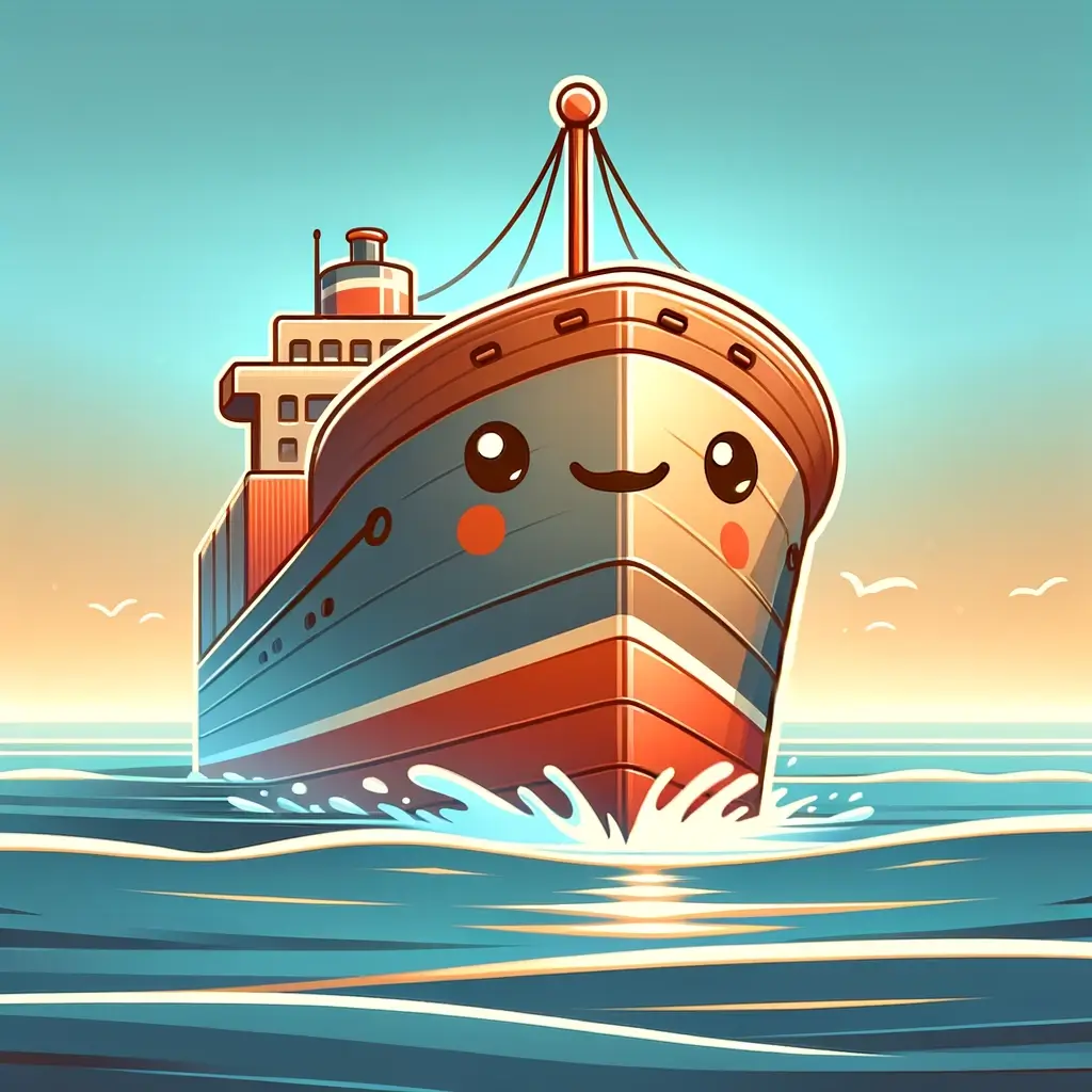 illustration of a friendly ship
